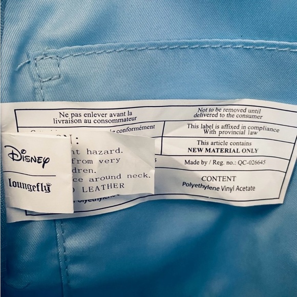 Loungefly Disney Cinderella Castle Quilted Blue Mini Backpack main image 5